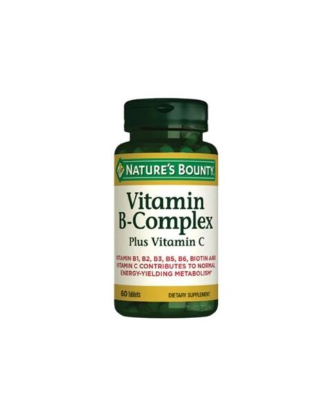 Natures Bounty Vitamin B Complex Plus Vitamin C 60 Tablet