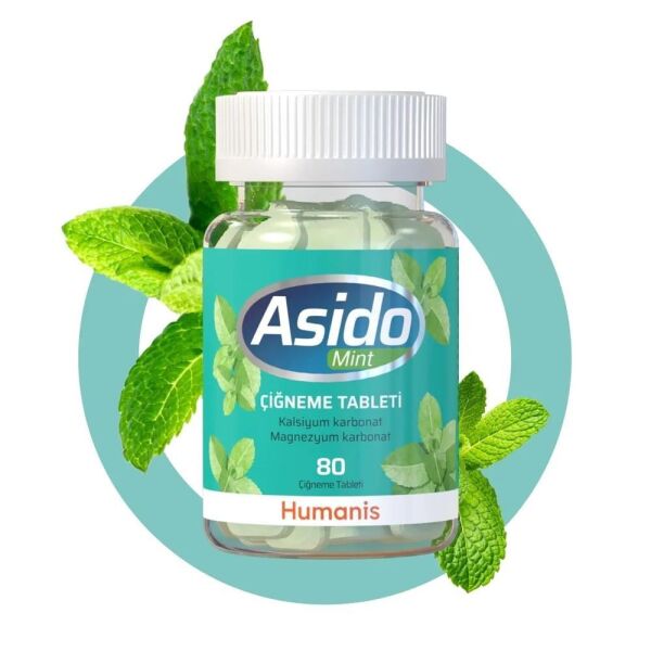 Asido Mint 80 Tablet| Magnezyum Kalsiyum