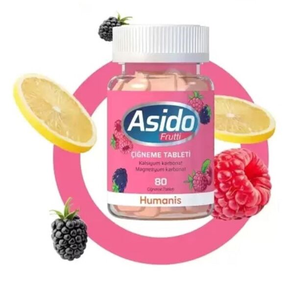 Asido Frutti 80 Tablet| Magnezyum Kalsiyum