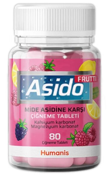 Asido Frutti 80 Tablet| Magnezyum Kalsiyum