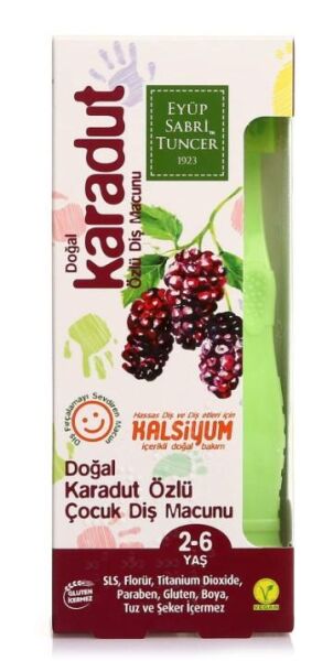 Eyüp Sabri Tuncer Çocuk Diş Macunu Doğal Karadut Özlü 60 ml