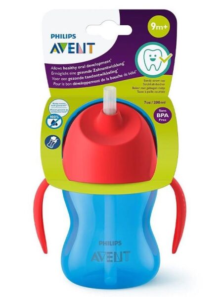 Philips Avent Pipetli Bardak 200ml | 9 Ay Üzeri, Mavi