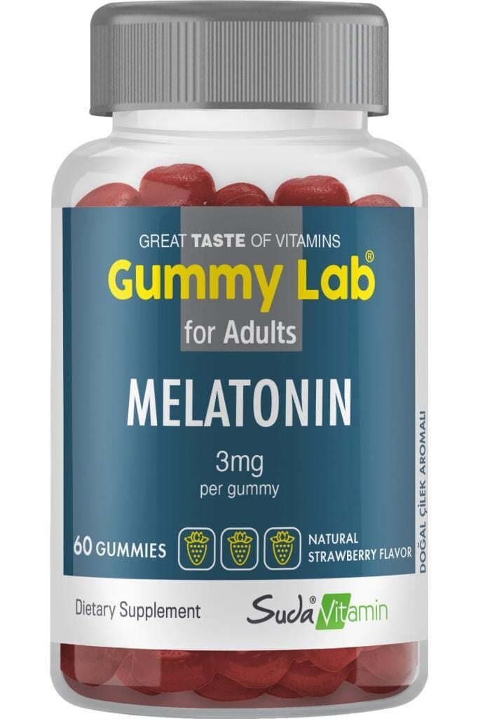 Gummy Lab Melatonin 3mg 60 Gummies | Çilek Aromalı