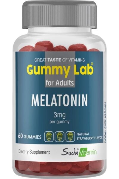 Gummy Lab Melatonin 3mg 60 Gummies | Çilek Aromalı