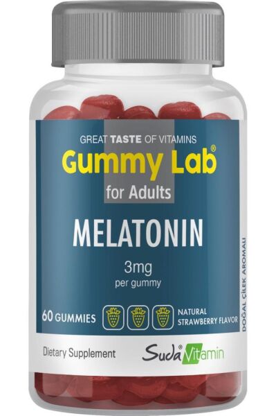 Gummy Lab Melatonin 3mg 60 Gummies | Çilek Aromalı