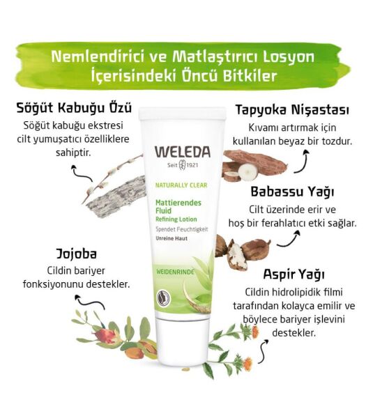 Weleda Naturally Clear Nemlendirici ve Matlaştırıcı Losyon 30ml
