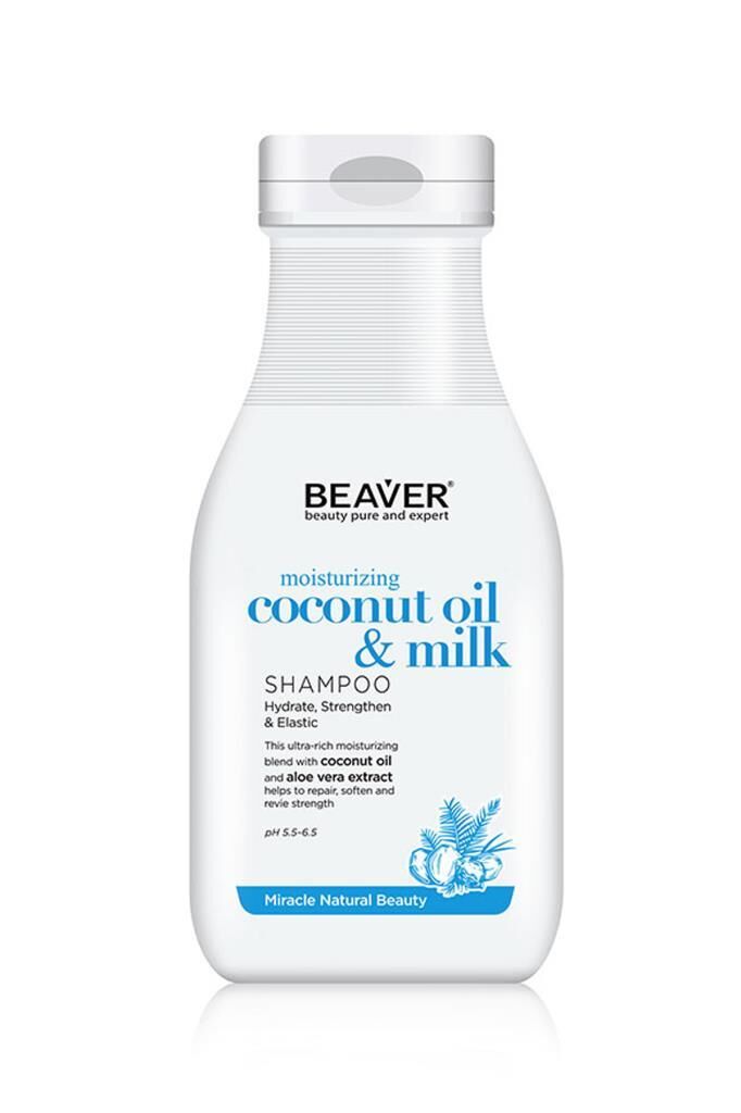 Beaver Coconut Oil Milk Moisturizing Shampoo 350ml | Saç Bakım Şampuanı