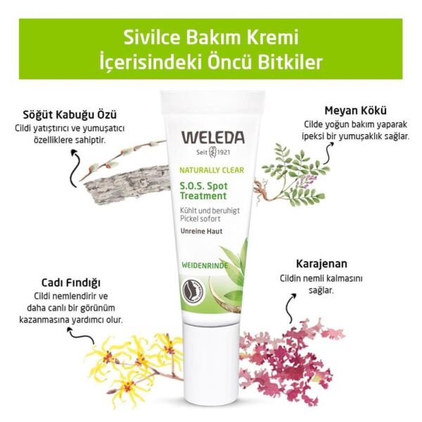 Weleda Naturally Clear S.O.S. Sivilce Bakım Kremi 10ml