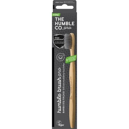 Humble Brush Pro Deep Protection Bambu Diş Fırçası | Silver