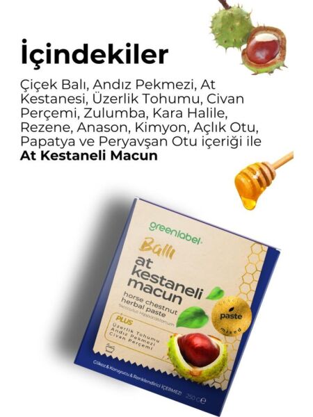 Greenlabel Ballı At Kestaneli Macun 250 g