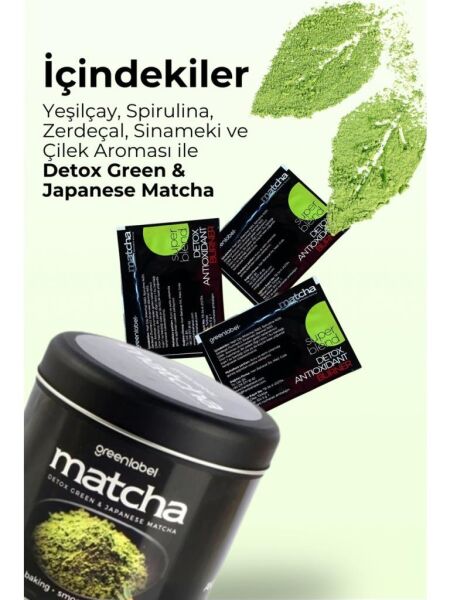 Greenlabel Matcha Çayı 5 g x 30 Saşe | Detox Green & Japonese
