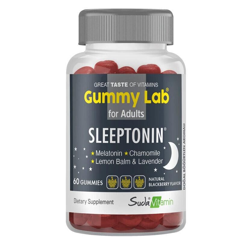 Gummy Lab Sleeptonin 60 Gummies | Bögürtlen Aromalı