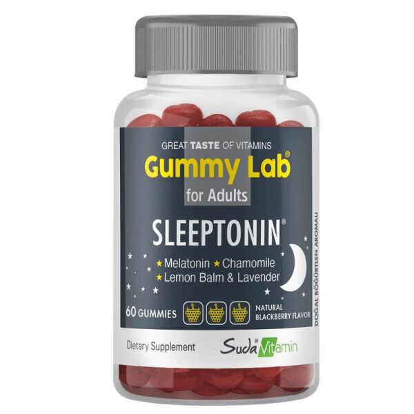 Gummy Lab Sleeptonin 60 Gummies | Bögürtlen Aromalı