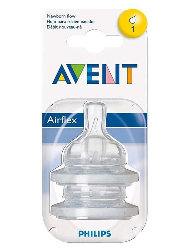 Philips Avent Biberon Emziği Classic | Yenidoğan, 1 Delik, 2 Adet