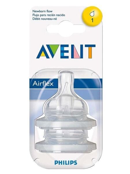 Philips Avent Biberon Emziği Classic | Yenidoğan, 1 Delik, 2 Adet
