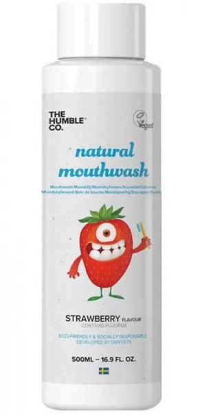Humble Mouthwash Strawberry 500ml | Çilek Ağız Bakım Suyu