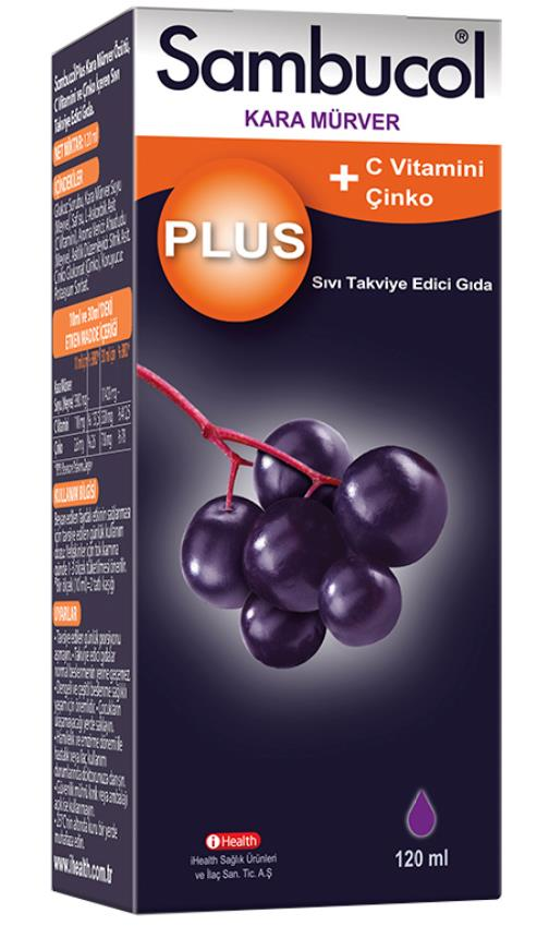 Sambucol Plus Kara Mürver Ekstresi 120ml