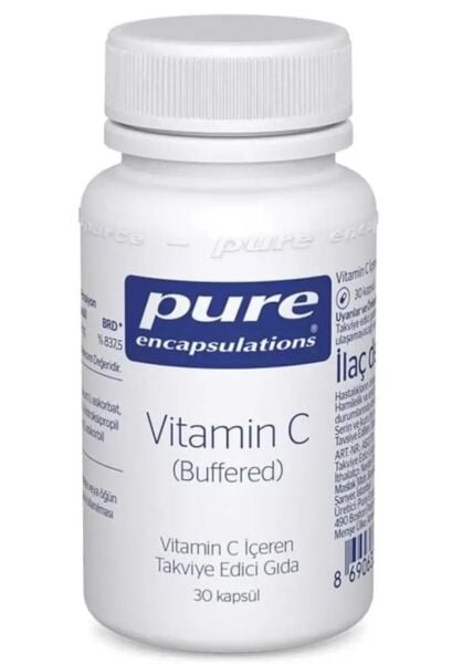 Pure Encapsulations Vitamin C (Buffered) 30 Kapsül