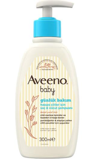 Aveeno Baby Hair Body Wash 300 ml | Günlük Saç ve Vücut Şampuanı