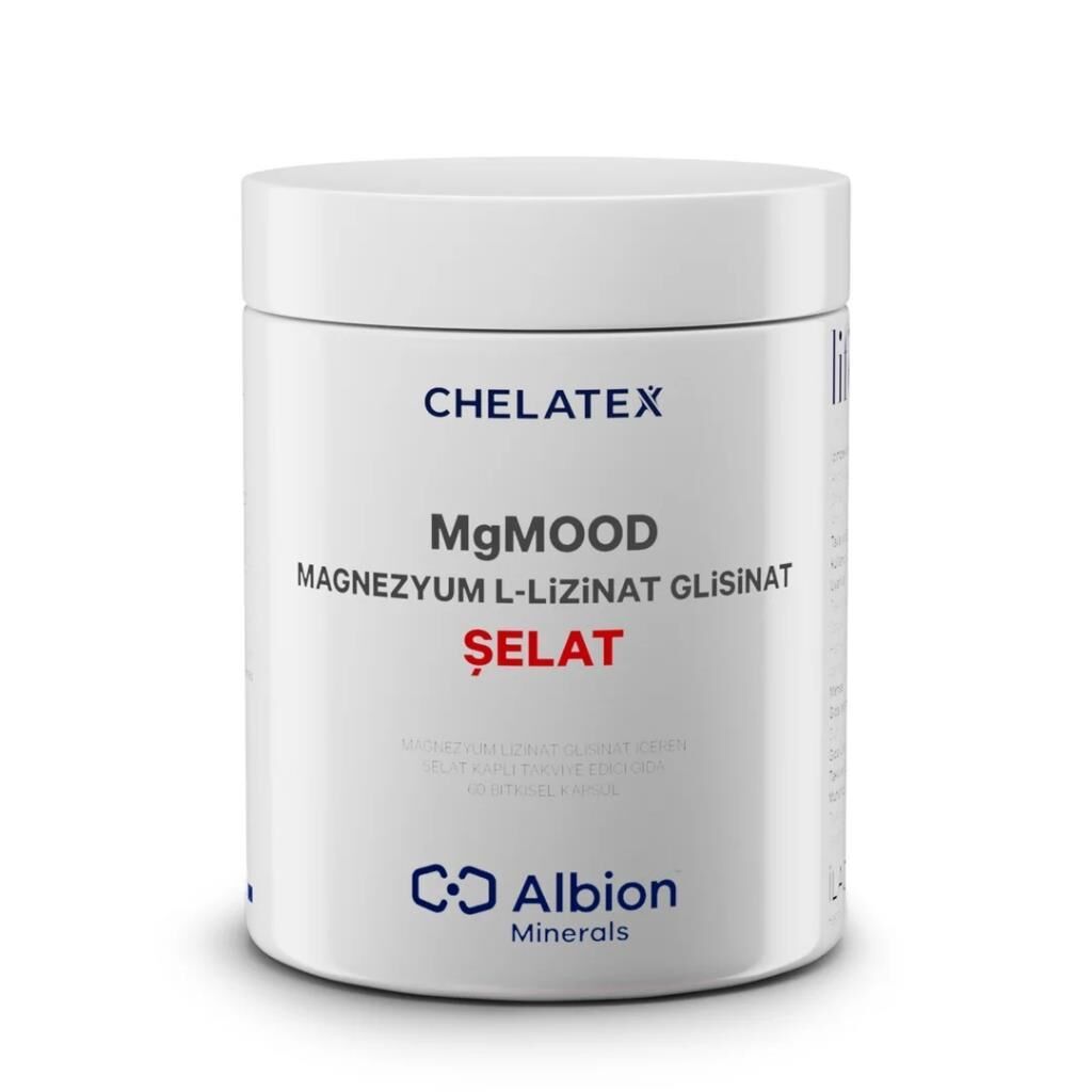 Chelatex Mgmood Magnezyum Lizinat-Glisinat 60 Kapsül