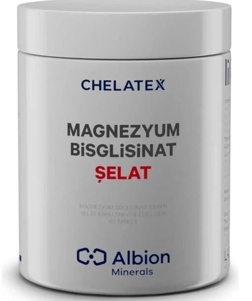 Chelatex Magnezyum Bisglisinat Şelat 60 Bitkisel Tablet