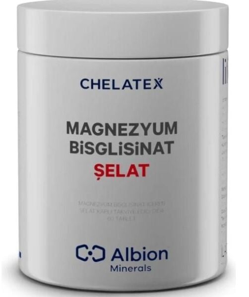 Chelatex Magnezyum Bisglisinat Şelat 60 Bitkisel Tablet