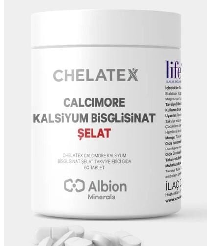 Chelatex Calcimore Kalsiyum Bisglisinat 60 Bitkisel Tablet
