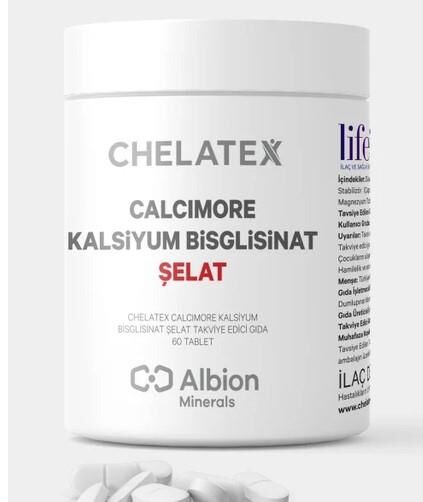 Chelatex Calcimore Kalsiyum Bisglisinat 60 Bitkisel Tablet