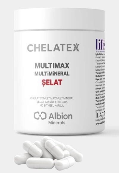 Chelatex Multimax Multimineral Şelat 60 Bitkisel Kapsül
