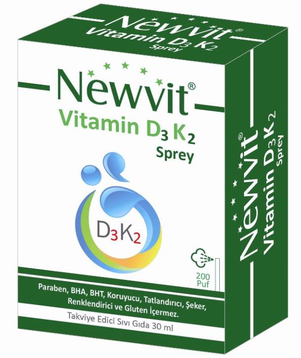Newvit Vitamin D3 K2 Sprey 30ml