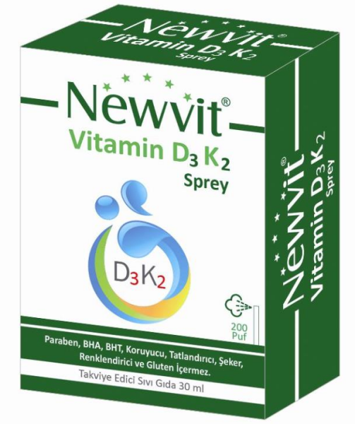 Newvit Vitamin D3 K2 Sprey 30ml