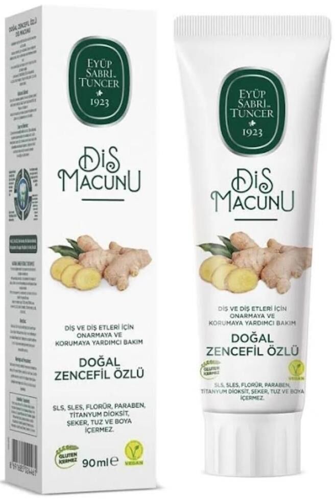 Eyüp Sabri Tuncer Diş Macunu Doğal Zencefil Özlü 90 ml