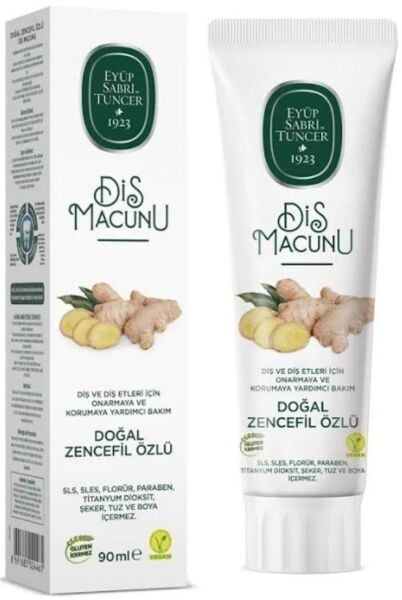 Eyüp Sabri Tuncer Diş Macunu Doğal Zencefil Özlü 90 ml