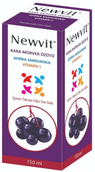 Newvit Kara Mürver Şurup 150ml