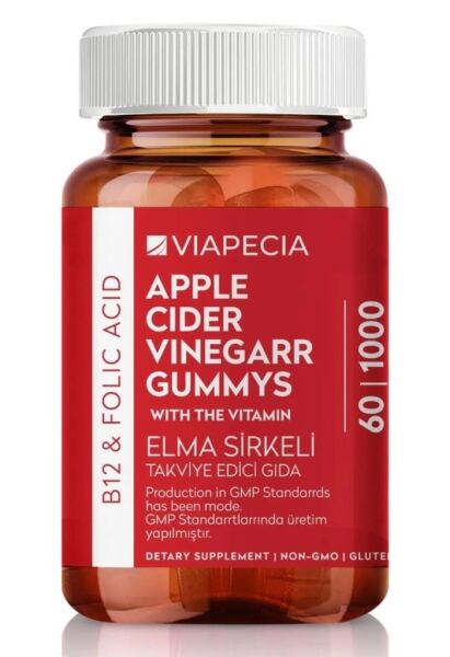 Viapecia Apple Cider Elma Sirkeli 60 Yumuşak Kapsül