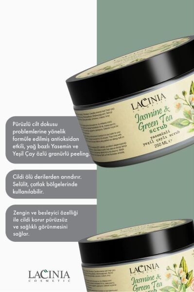 Lacinia Body Scrub Yasemin ve Yeşil Çay 250 ml