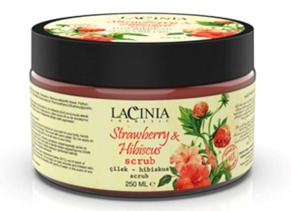 Lacinia Body Scrub Çilek ve Hibikus 250 ml