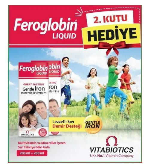 Vitabiotics Gentle Iron Feroglobin Şurup 200ml | 2 Adet