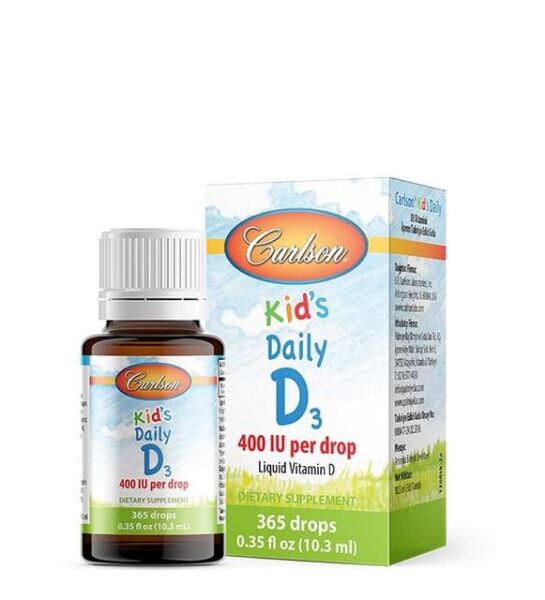 Carlson Kids Daily Vitamin D3 400IU 10.3ml