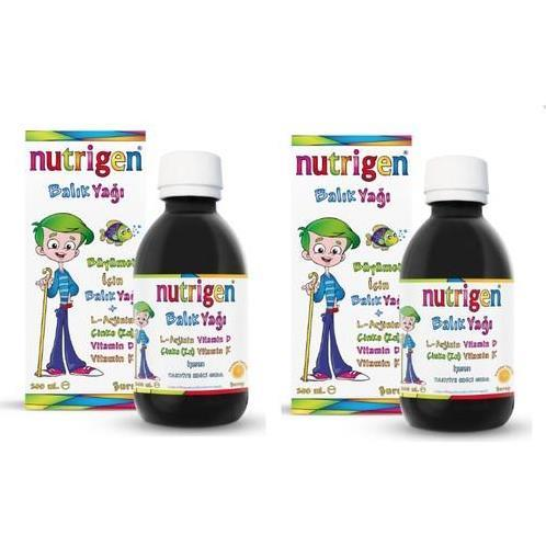 Nutrigen Balık Yağı Şurup 200ml İkili Paket | Portakal Tadında