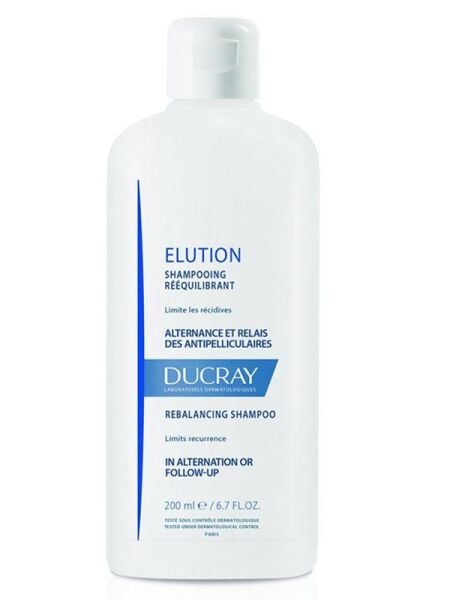 Ducray Elution Rebalancing Shampoo 200ml | Kepek Bakımında Tamamlayıcı Şampuan