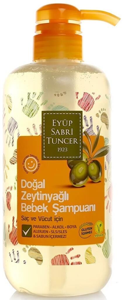 Eyüp Sabri Tuncer Bebek Şampuanı Doğal Zeytinyağlı 600 ml