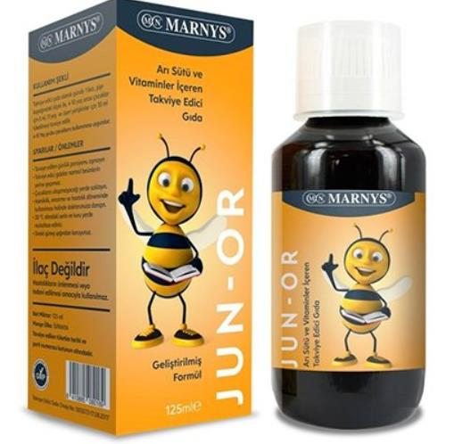 Marnys Junor Arı Sütü Multivitamin Şurup 125ml