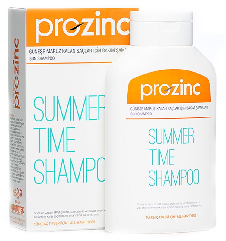 Prozinc Summer Time Shampoo 300ml | Güneşe Maruz Kalan Saçlara Özel Onarıcı Şampuan