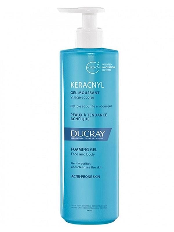 Ducray Keracnyl Foaming Gel 400ml | Yağlı Ciltlere Özel Yıkama Jeli
