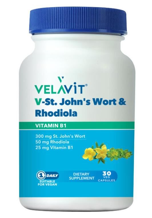 Velavit V-St.John's Wort Rhodiola 30 Kapsül