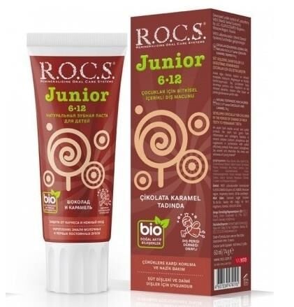 Rocs Junior 6-12 Çikolata Karamel Özlü Diş Macunu 60 ml
