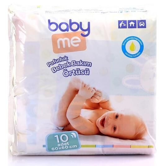 Ebebek Baby Me Pofuduk Bebek Bakım Örtüsü 10 Adet