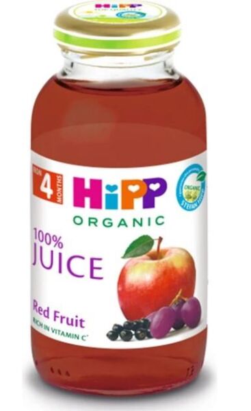 Hipp Organik Meyve Suyu 200ml | Kırmızı Meyveli Elma Suyu