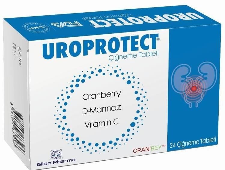 Glion Pharma Uroprotect 24 Çiğneme Tableti